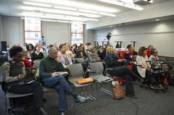 Photograph of participants at Modern School multigenerational reunion