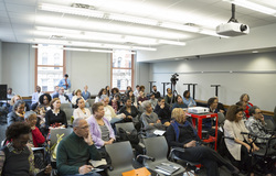 Photograph of participants at Modern School multigenerational reunion