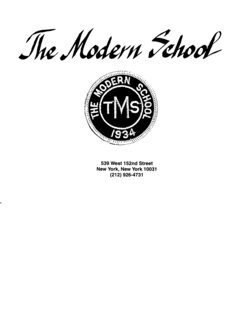 The Modern School Brochure