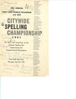Citywide Spelling Championship